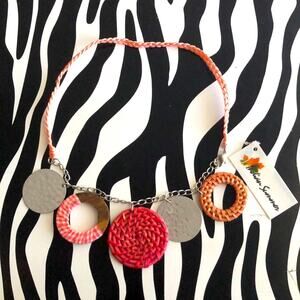 3 for $30 Indian Summer Pink Necklace